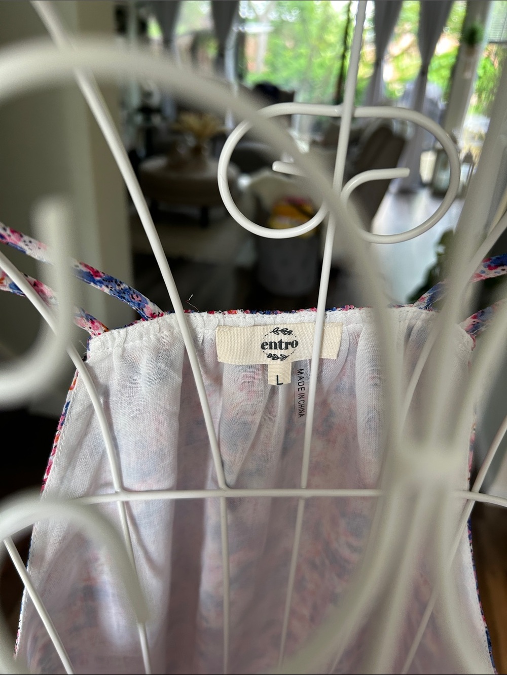 entro Pink and Blue Floral Shirt - Picture 2 of 9